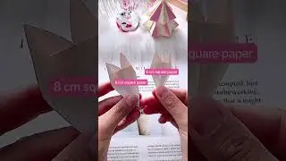 Pink paper origami christmas tree. #origami #papertree #christmastree #diytree #origamitree
