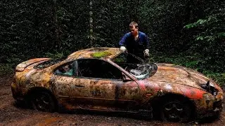 Abandoned Toyota Supra MK4 for Cheap&hellip; I Brought It Back to Life 😲 #restoration  #viralcar 
