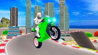 Robot Bike Stunts - Gameplay Android game - robot bike games
