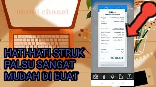 Cara edit struk...hati- hati struk sangat mudah di buat
