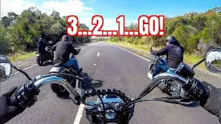 Motorcycle Group Ride Sydney  ... motovlog Dyna street bob