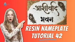 Resin Nameplate Tutorial | Free Resin Art Class | Learn Resin Art | Business Idea 2024
