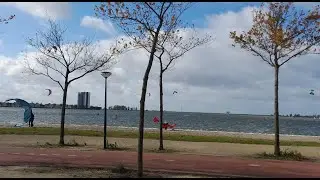 Strapless kitesurfing 27: cold and windy at Bergen-op-Zoom
