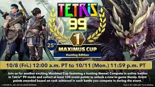 Tetris 99 X Monster Hunter Trailer: Maximus Cup 25 Hunter Edition