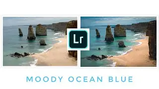 How to edit photos by lightroom mobile app - lightroom preset - moody ocean blue effect
