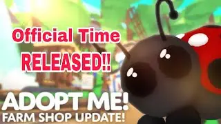 Adopt me Farm Shop Update! Official Time Released!