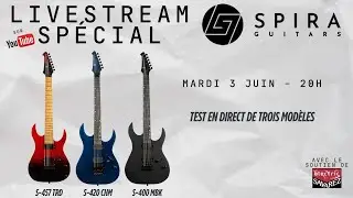 Test en direct de trois guitares SPIRA