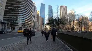 Walking New York - Central Park South to Lincoln Center, New York City
