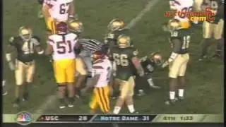 Pat Haden on 2005 USC-ND game