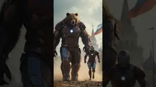 BEAR and IRONMAN become one. #ironman #marvel #bear #russian