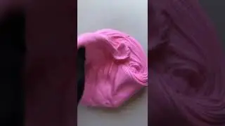 💕Cotton Candy Whip!| Slime Relaxing #shorts
