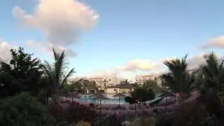 Sol Dunas Resort. Cape Verde - Sal. Timelapse from room balcony