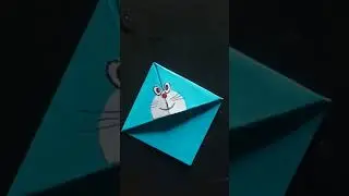 origami doraemon corner bookmark | origami easy and simple bookmark | origami