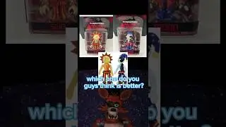Sun or moon Funko figure vs plush: which is better? #fnaf #funko #securitybreach #plush #toys