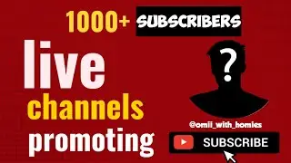 👉 &ldquo;LIVE 🔴 Get Subscribers FAST! Channel Promotion | Small YouTubers Support Live!&rdquo;