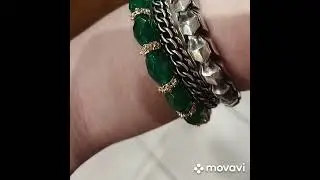 зелёный халцедон в золоте.фурнитура люкс