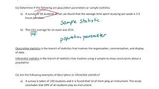 Basic Stat Definitions