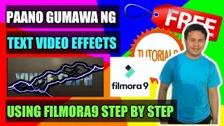 how to make video text effect using filmora9 | Wondershare filmora tutorials | VINCETV PH