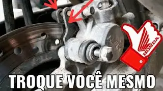 como trocar a pastilhas de freio traseira CB 300R cb twister xre 300 cbr 250r vídeo completo 😉🏍🏍🏍