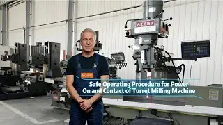 Safety Power-on & Contact Procedure for Qingdao Taizheng Turret Milling Machine #cncmachinetool