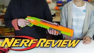 NERF SHOTGUN with Tube Magazine | Buzz Bee Review - Monorail/Rail Raider