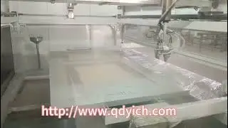 Automatic five-axis door painting spray machine for woodworking furniture kitchen cabinets boards