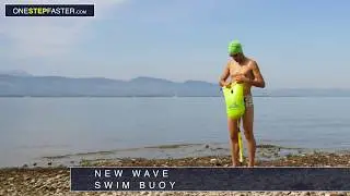 Swimming buoy for triathlon training  and open water swimming in the lake and in the ocean