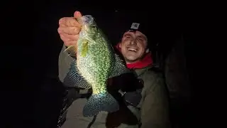 Ice Fishing for NOCTURNAL Nebraska Crappies! (Lost my PB)
