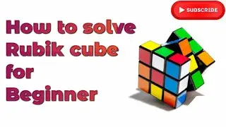 Learn and Solve Rubik's cube for beginners in Tamil #rubik's cube #solving