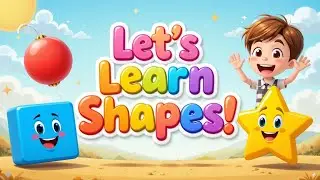 Shapes for kids| learning video circle square triangle star | learn with fun #kids #video #shapes 
