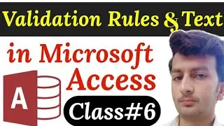 Datavalidation Rules|Datavalidation Text|MS access