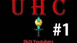 2b2t Youtuber UHC - Blue Team - PART 1 - Best Beginnings (ft. FitMC)