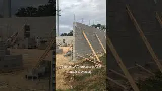 Commercial Construction- Block Walls & Bracing #construction #mason #bracing