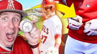 MY FIRST MIKE TROUT AUTOGRAPH!!! | Kleschka Vlogs