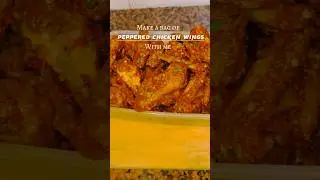 Peppered Chicken Wings 🌶️  #naijafood #chicken #chickenwingsrecipe #pepperchicken #nigerianfood