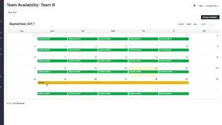 Add Notes to Team Availability Calendar