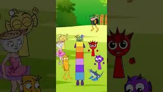 NEW Colour Match Puzzle Challenge Numberblocks Brainrot & Sprunki Animation #shorts #animation