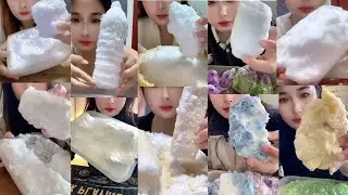 ASMR ICE EATING || HER SOLO FREEZER FROST EATING | SATISFYING SQUEAKY SOFT CRUNCHY FROST BITES ASMR🧊
