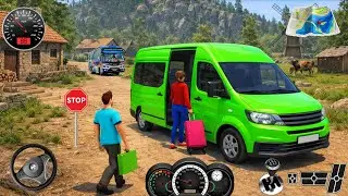 New Van Minibus Driving Games - Offroad Minibus Simulator 3D - Bus Game Android Gameplay