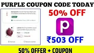 purple coupon code today || purplle sale 2025 || 400 off discount code