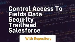Control access to fields data security trailhead salesforce