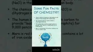 Fun facts of CHEMISTRY #sciencefacts #viralshorts #onlineclasses #knowledgeforstudents #chemistry