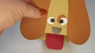 Children's Craft: Make a Paper Dog Hand Puppet
