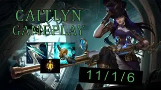 My top laner tried to troll me by banning Jinx - Caitlyn gameplay