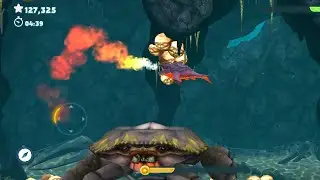 Pyro Shark Vs Giant Crab BOSS - HUNGRY SHARK EVOLUTION