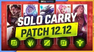 3 BEST SOLO CARRY Champions for EVERY ROLE in PATCH 12.12 - League of Legends