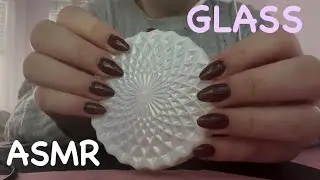 ASMR textured glass tapping and scratching || fast and aggressive 