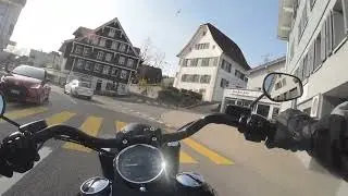 Harley Davidson Fatboy S Rideout to Raten| Pure Exhaust Sound [4K]