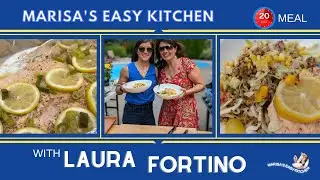 Marisa's Easy Kitchen Cooks Up Grilled Lemon Salmon with Gold Medal Olympian Laura Fortino