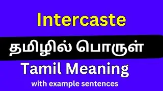 Inter caste meaning in Tamil/ Inter caste தமிழில் பொருள்